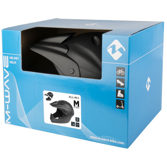 casque de vélo Downhill unisexe ABS noir mat taille 58-61 cm L