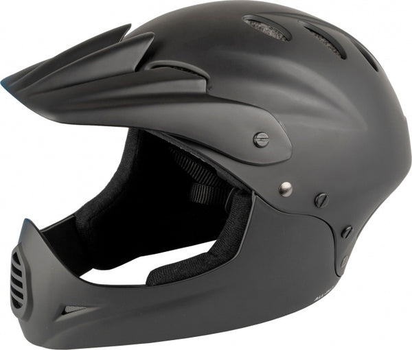casque de vélo Downhill unisexe ABS noir mat taille 58-61 cm L