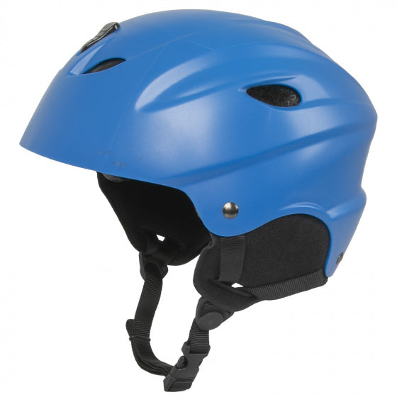 skihelm ABS matblauw maat 55-58 cm
