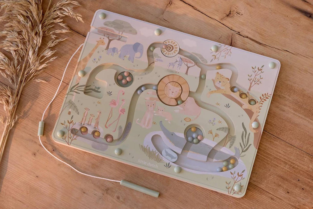 Little dutch safari friends magnetisch doolhof fsc