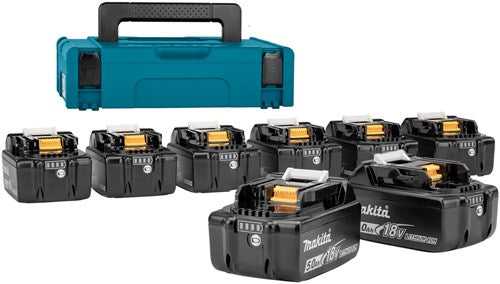 Makita accessoires 199697-1 | accuset | 8 x bl1850b 18v 5,0ah | mbox nr.1