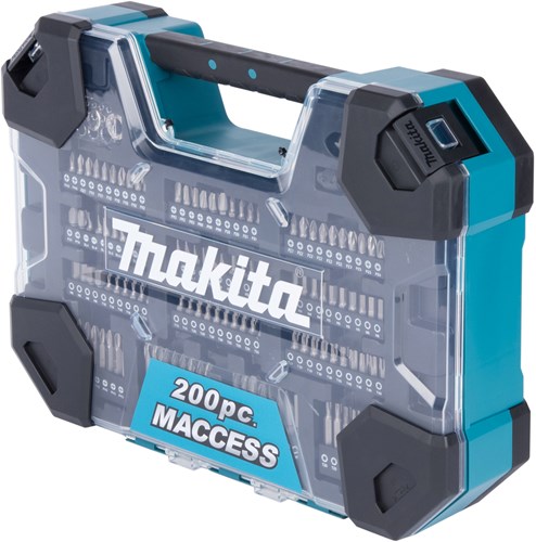 Makita accessoires boor- schroefbitset 200-delig - e-22610