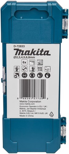 Makita accessoires makita metaalborenset 6-delig
