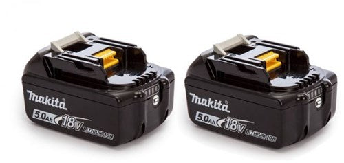 Makita accessoires duopack accu bl1850b 18v 5,0ah met accu indicator (2 stuks) 197288-2