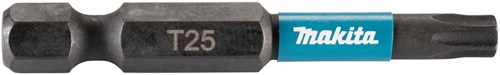 Makita accessoires e-12435 slagschroefbit | t25x50mm | x impact black | 10 stuks - e-12435