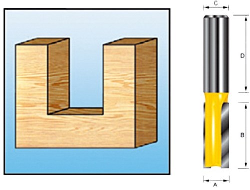 Makita accessoires groeffrees hm 22mm s8 - d-10350