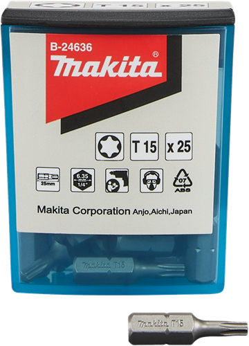 Makita accessoires schroefbit t15x25mm - b-24636 - b-24636