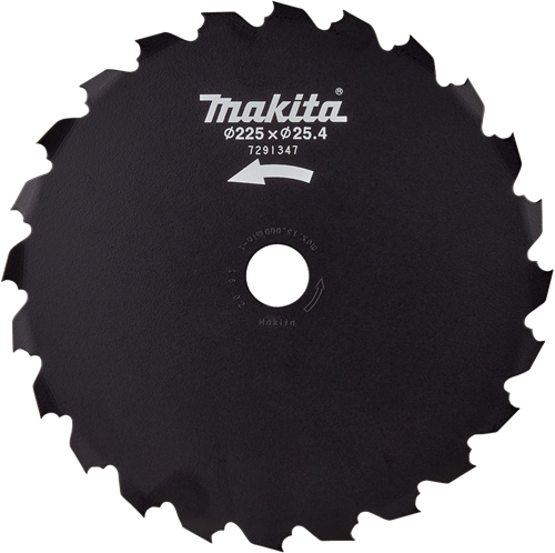 Makita accessoires makita beitelzaagblad 225 x 25,4 mm 24 tands staal ( 199872-9 ) voor accu bosmaaier ur 013 g