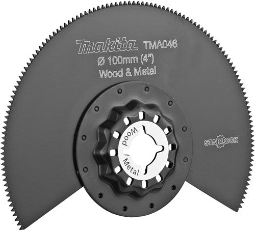 Makita accessoires makita b-64808 tma046 segmentzaagblad 100mm hout staal