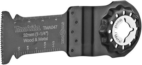 Makita accessoires makita b-64814 tma047 invalzaagblad 32mm hout staal