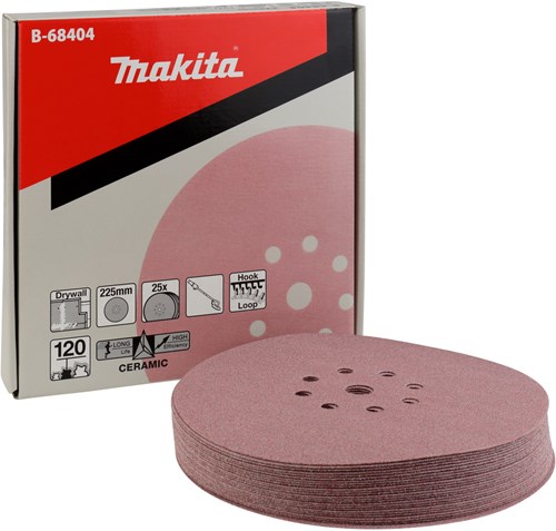 Makita accessoires makita b-68404 schuurschijf 225mm k120 velcro