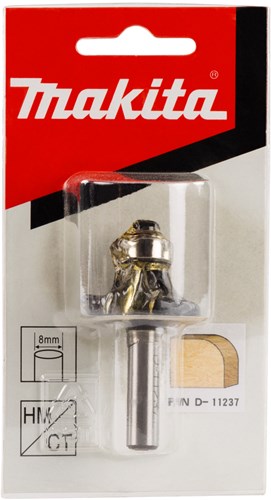 Makita accessoires afrondfrees+lag. hm 28,6mm s8 - d-11237