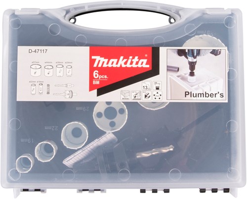 Makita accessoires makita toebehoren - 10-delige set gatenzagen d-47117