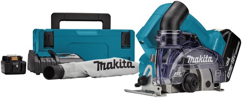 Makita dcc500rtj | diamantsnijder | droog | 125 mm | 18v | 5,0ah li-ion | set | in mbox