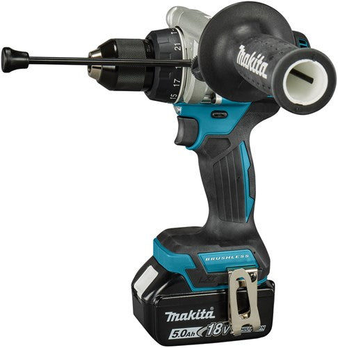 Makita dhp492rtj accu klopboor- schroefmachine | 18v | incl. 2x 5.0ah en snellader in mbox - dhp492rtj