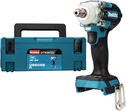 Makita dtw301zj slagmoersleutel 1 2 330nm 18 volt met verende borgpen | zonder accu's en lader in m-box - dtw301zj