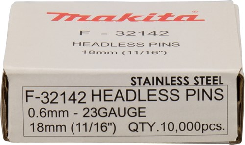 Makita accessoires makita f-32142 pin vk 18mm rvs
