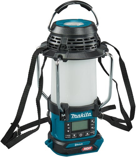 Makita mr010gz 40 v max camping lamp met radio en bluetooth | zonder accu's en lader - mr010gz