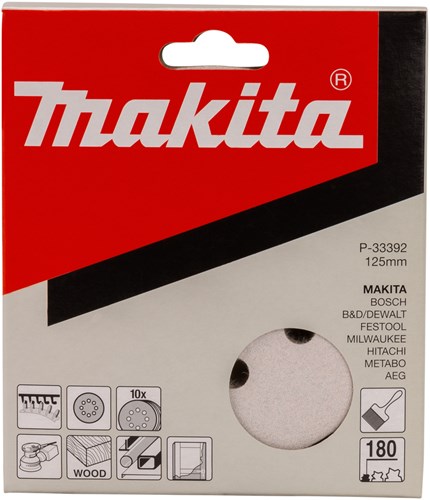 Makita accessoires schuurschijf k180 125 white v. - p-33392