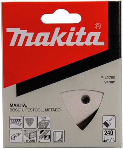 Makita accessoires schuurvel 3-k k240 white v. - p-42759