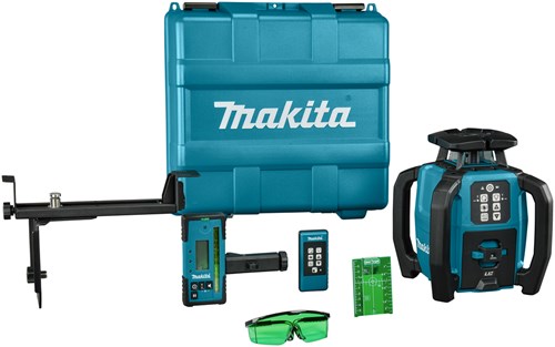 Makita rotatielaser groen | 800 mtr | zonder accu's en lader | in kunststof koffer - skr001z