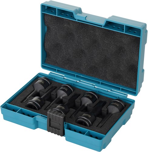 Makita accessoires makita torx slagschroefbitset | 7-delig | impact black | 1 2'' | vk - e-23628