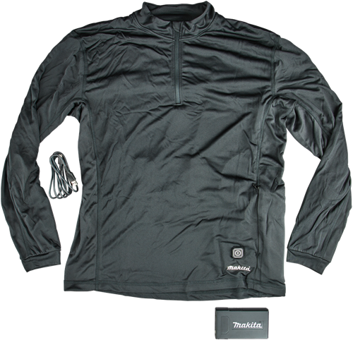 Makita verwarmd ondershirt met rits l - dcx201al