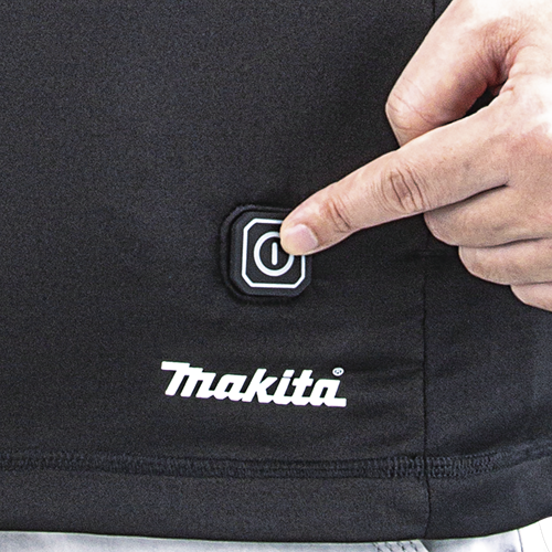 Makita verwarmd ondershirt met rits l - dcx201bl