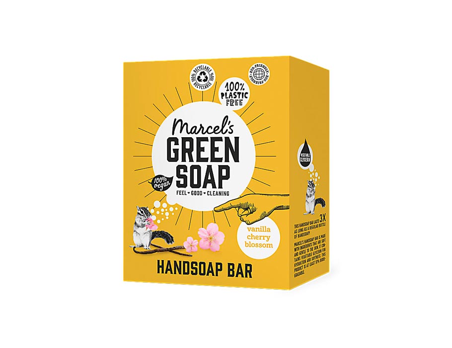 Marcels Green Soap Handzeep Reep Vanille Kersenbloesem 90gr