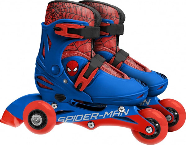 Spider-Man Inline Skates Hardboot Rood Blauw maat 27-30