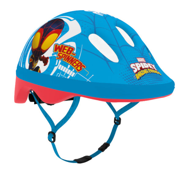 Disney spidey fietshelm jongens blauw rood maat 44-48 cm (xs)
