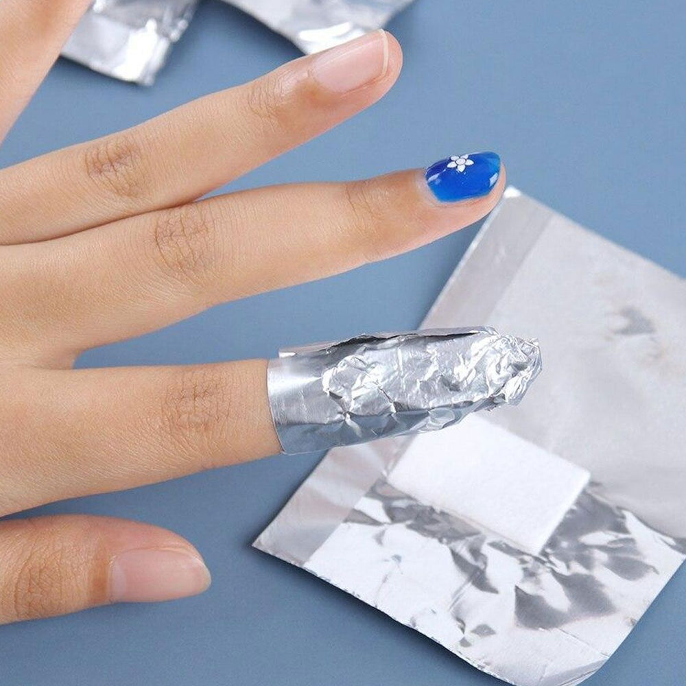 Sibel nagels aluminiumfolie verborgen met synthetisch sponsje 50st.