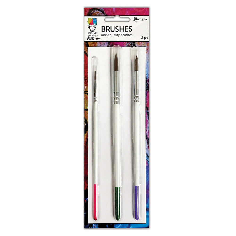 Ranger ink ranger • dina wakley media soft bristle brush set 5,08, 20,3 30,5cm