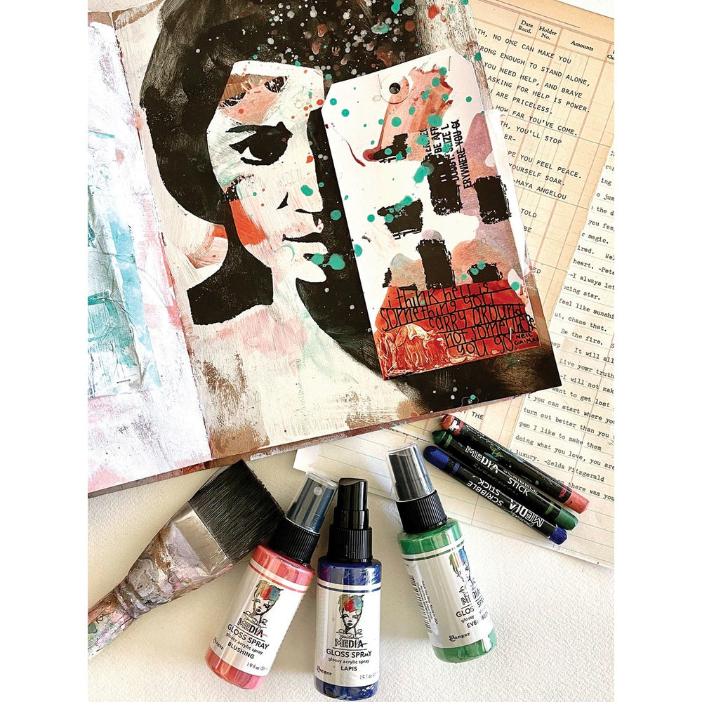Ranger ink ranger • dina wakley media gloss spray blushing