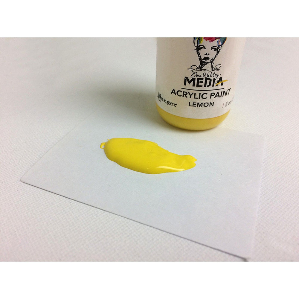 Ranger ink ranger • dina wakley media heavy body acrylic paint lemon