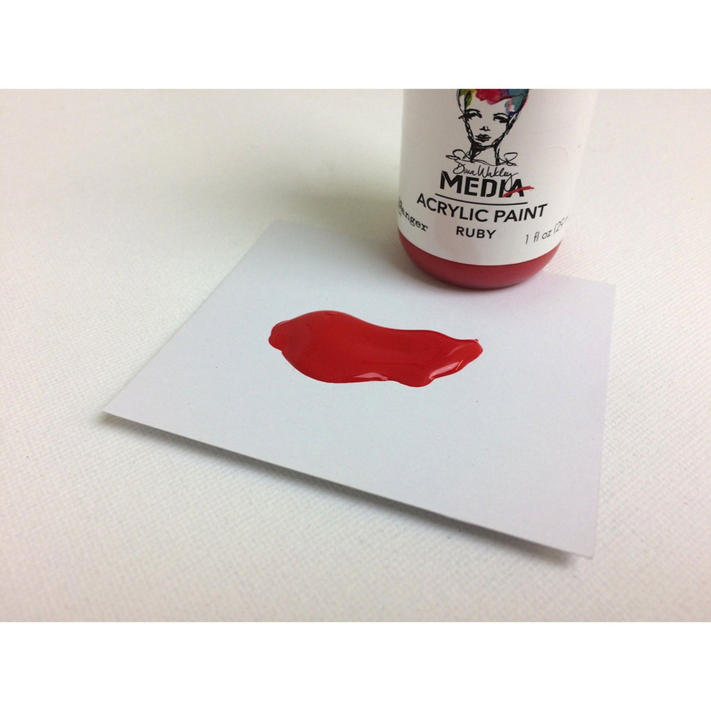 Ranger ink ranger • dina wakley media heavy body acrylic paint ruby