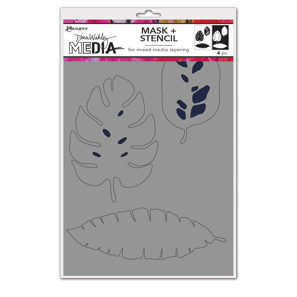 Ranger ink ranger • dina wakley media stencils tropical masks