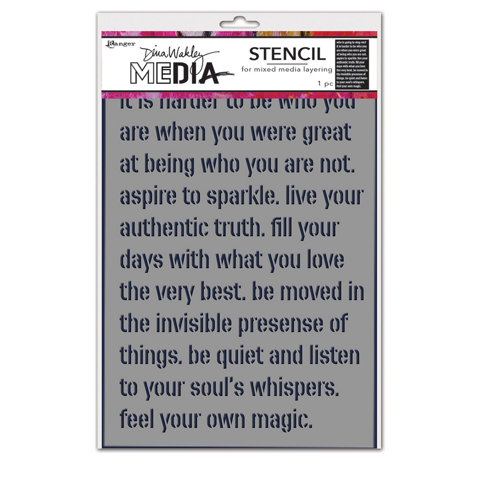 Ranger ink ranger • dina wakeley media stencils feel your magic