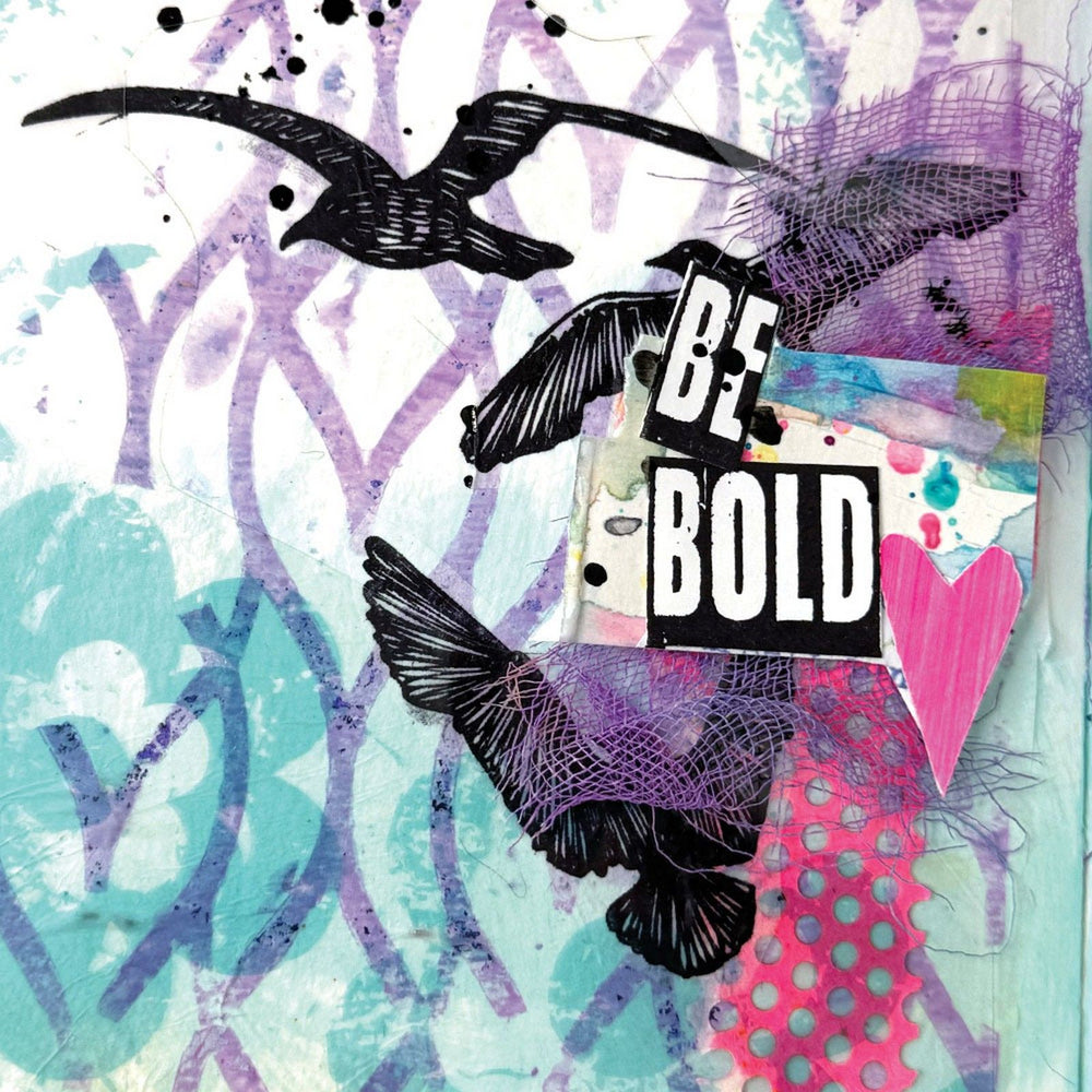 Ranger ink ranger • dina wakley media stencils pointy fence