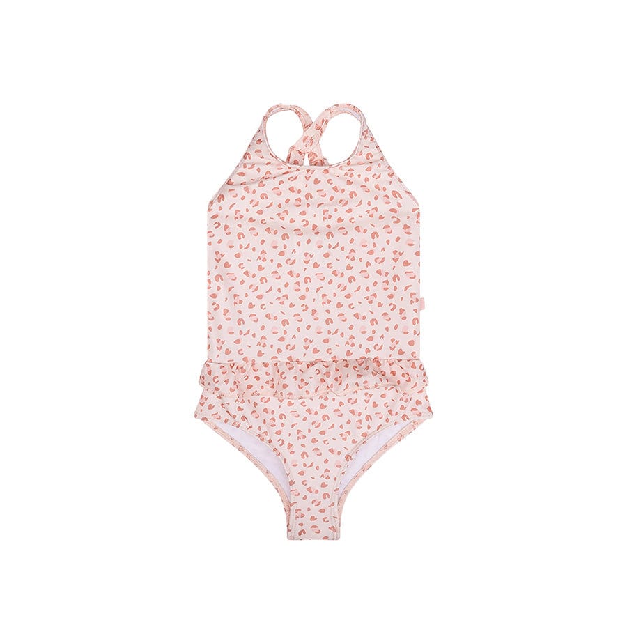 Luipaard | oudroze meisjes uv-badpak