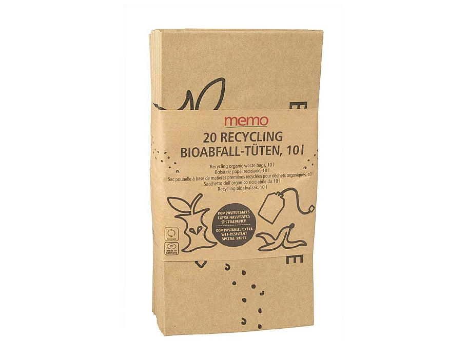 Memo gft zakken recycling papier 10l