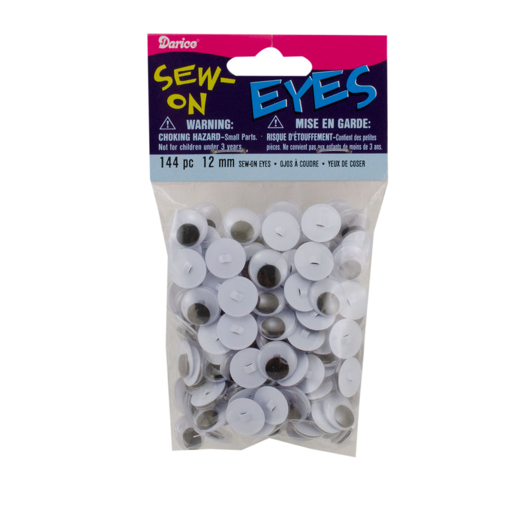 Vaessen creative • wiebeloogjes aannaai 12mm 144pcs