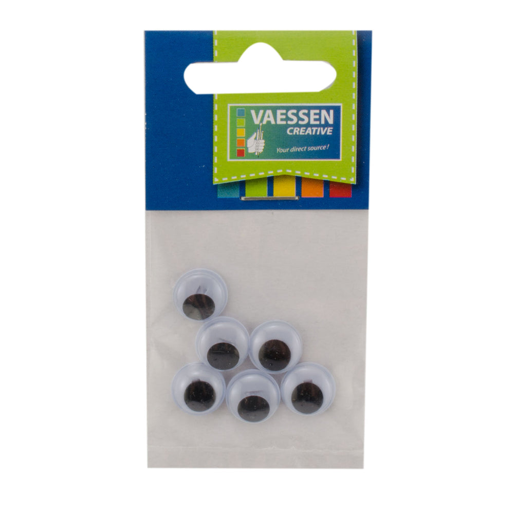 Vaessen creative • wiebeloogjes aannaai 12mm 6pcs
