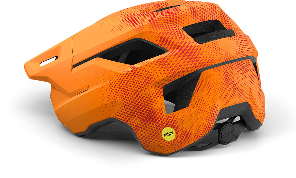 Met shelter youth mips orange red matt (52-56 cm) - youth mtb hel