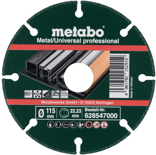 Metabo accessoires diamant doorslijpschijf mu-p prof. 115x22,23 mm - 628547000