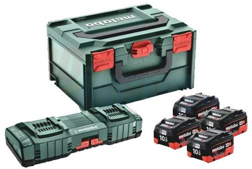 Metabo 685143000 | lihd basisset 18v in x 215 (4x 10.0ah accu + asc 145 duo lader) - 685143000