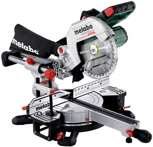 Metabo kgs 18 ltx bl 216 | accu afkortzaag 18v 216 mm met trekfunctie (1x 4.0ah accu + asc 55 lader) - 614216920