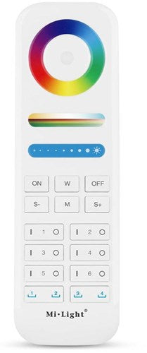 Mi-light rgb-cct afstandsbediening 2.4g 8 zones led0201