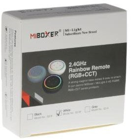 Mi-light miboxer rgb-cct afstandsbediening 2.4g 1-zone rond zwart - led0234