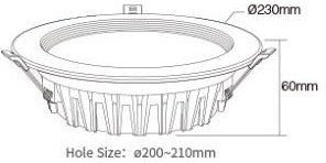 Mi-light miboxer rgb-cct led downlighter 25w - led0246